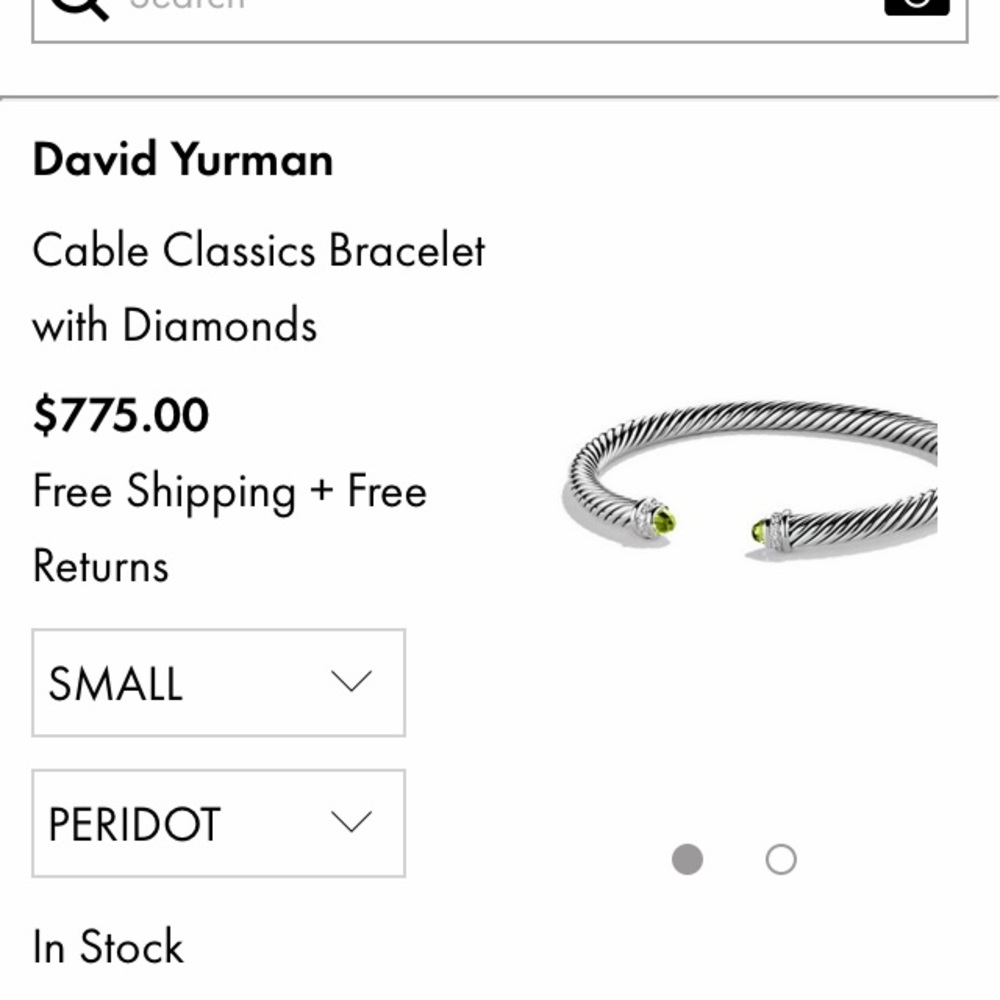 100% authentic David yurman peridot firm on price
